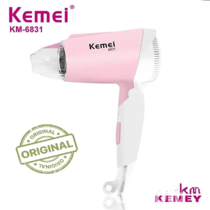 Kemei KM-6831 Professional Foldable Hair Dryer – 1600W